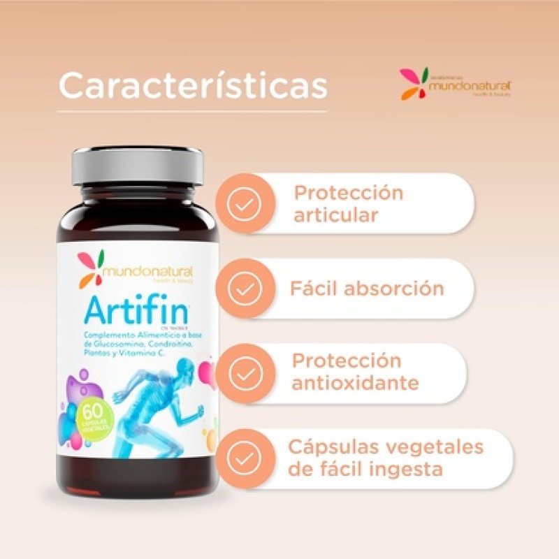 Natural World Artifin Glucosamine and Chondroitin Joint Support 60 Capsules