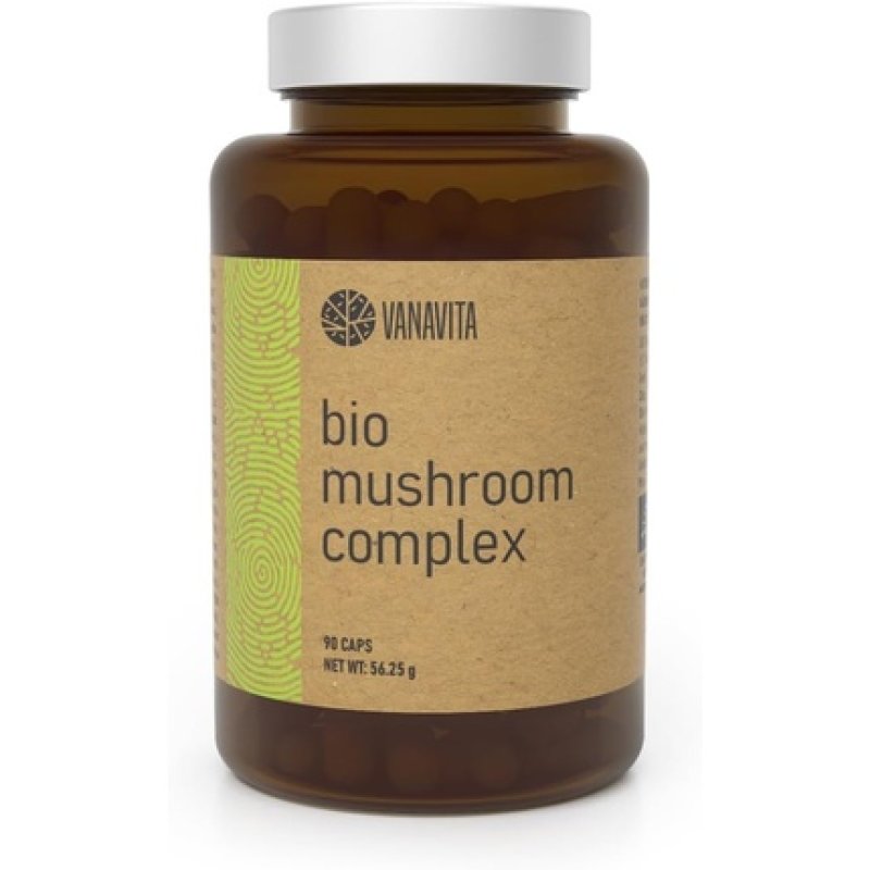 Vanavita Organic Mushroom Complex with Medicinal Mushrooms - 7 Mushrooms Including Reishi and Maitake