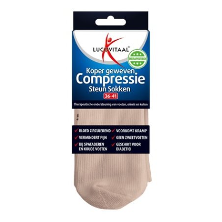 Lucovitaal Compression Copper Sock 36-41 Skin