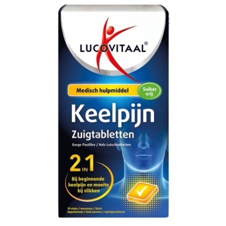 Lucovitaal Throat Pain Lozenges Sugar-Free