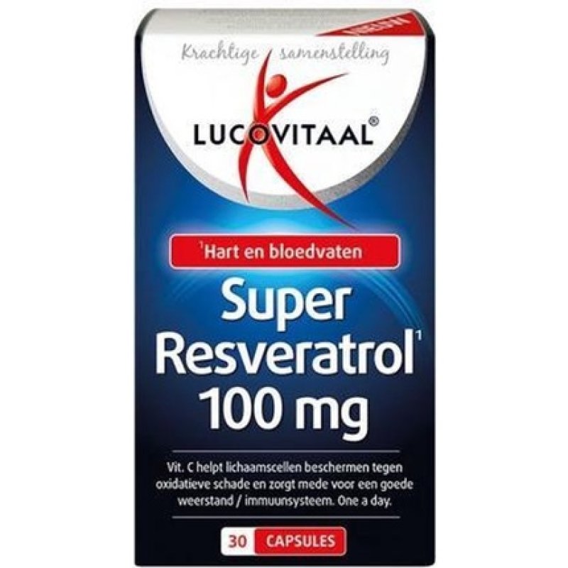Lucovitaal Super Resveratrol 100mg 30 Capsules