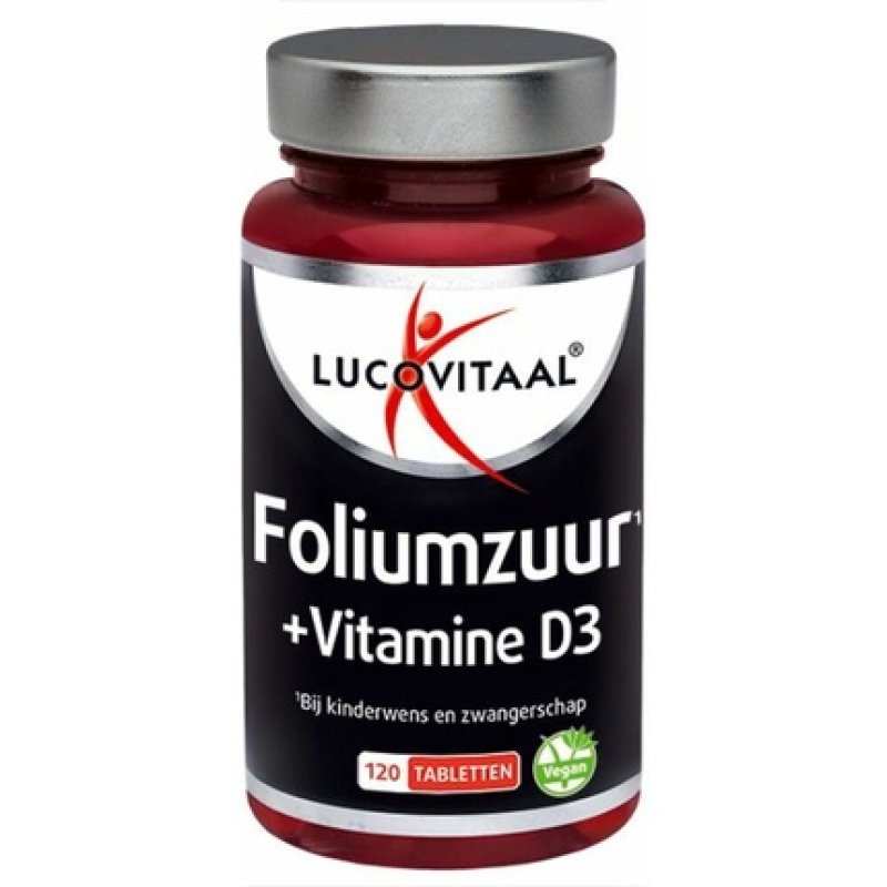 Lucovitaal Folic Acid Vitamin D3 120 Tablets