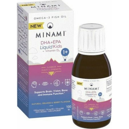 Minami Epa Dha Liquid Kids Vitamin D3 Supplement - 100ml