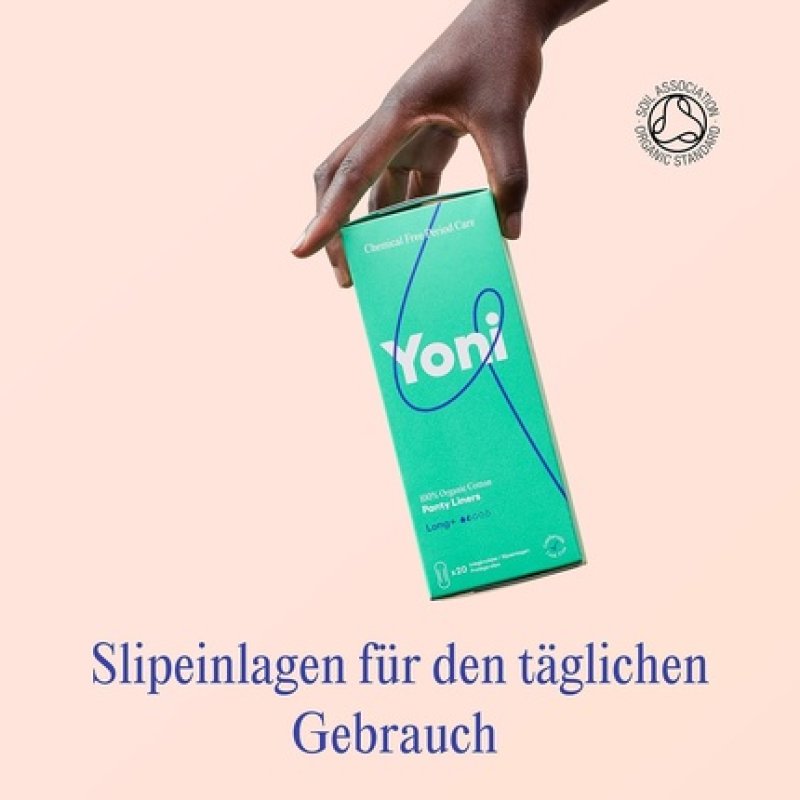 Yoni Extra Long Panty Liners 20x Organic Cotton Hypoallergenic and Breathable Super Absorbent Cotton Chemical Free for