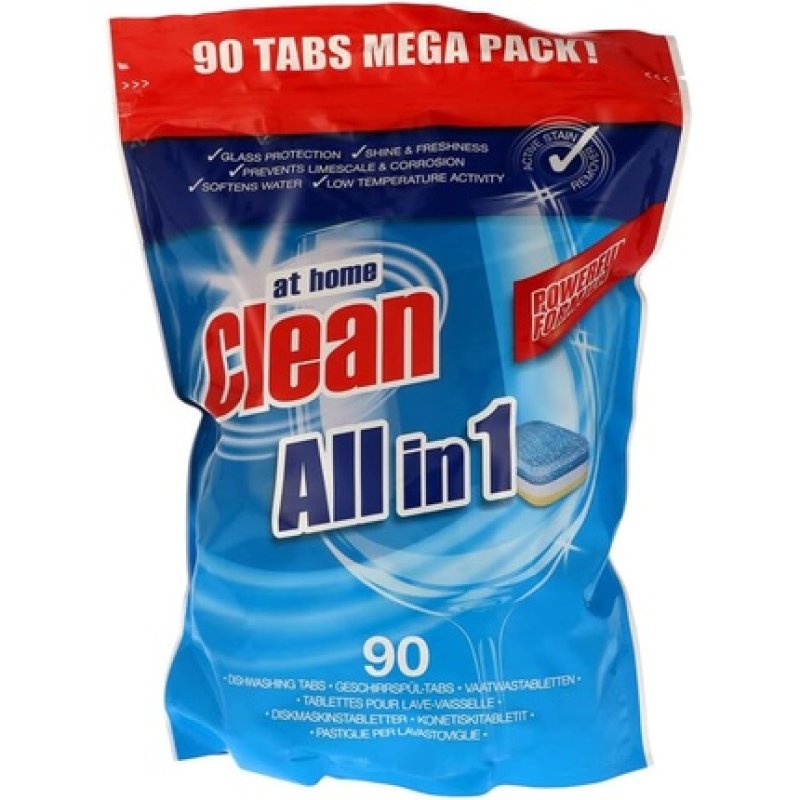 At Home Clean Dishwasher Tabs All In 1