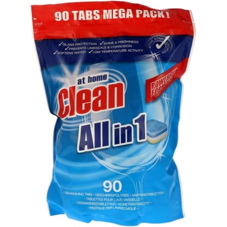 At Home Clean Dishwasher Tabs All In 1