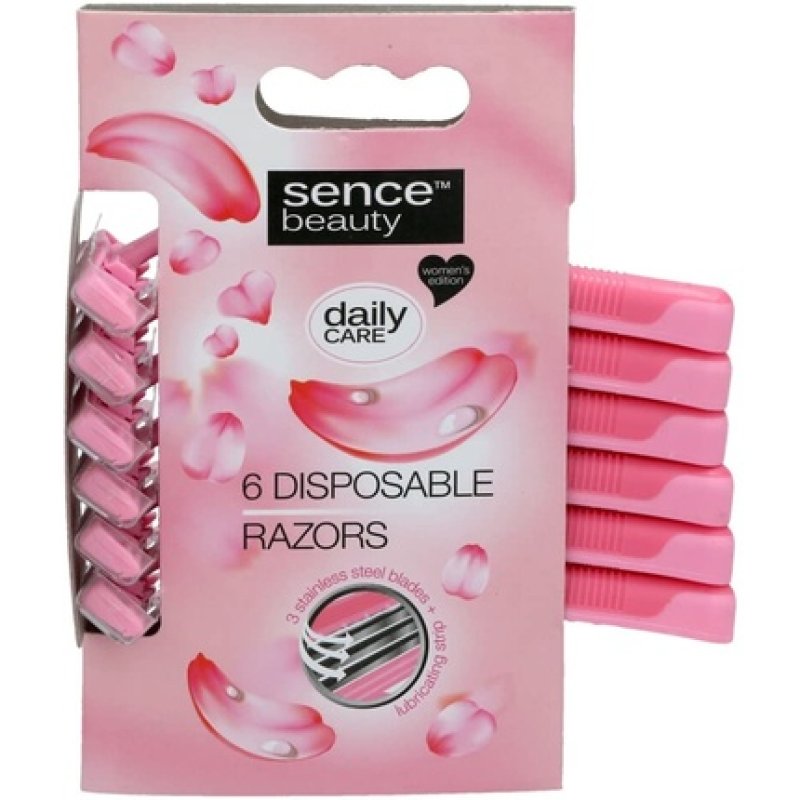 Sence Disposable Razors for Hair Removal - Pack of 6
