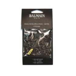 Balmain Double Hair Weft Rings Extension Brown