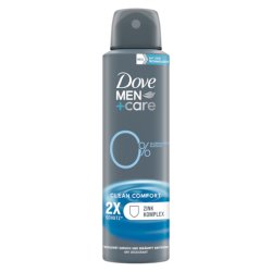 Dove Men Care Deodorant Spray Clean Comfort Deodorant without Aluminum Protects 48 Hours Against Body Odor 150ml