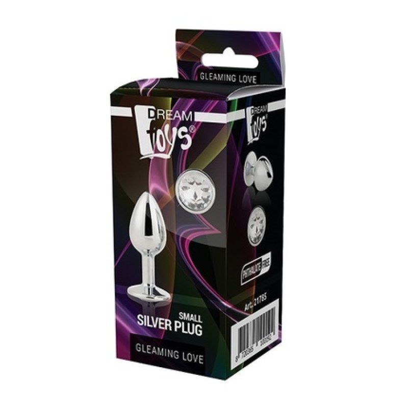 Dream Toys Gleaming Love Silver Plug Small Anal Plug