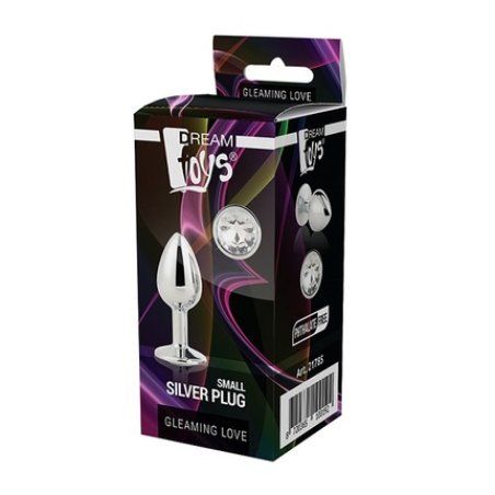 Dream Toys Gleaming Love Silver Plug Small Anal Plug