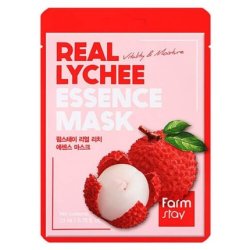 Real Lychee Essence Mask Hydrating Face Mask with Extract
