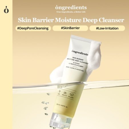 Ongredients Skin Barrier Moisture Deep Cleanser Daily Face Wash for All Skin Types