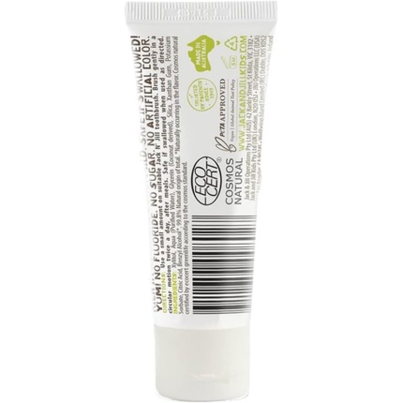 Jack N' Jill Kids Natural Toothpaste Helps Soothe Gums and Fight Tooth Decay 50g