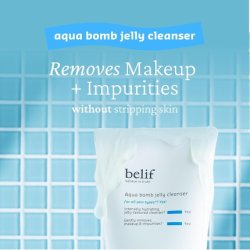 Belif Aqua Bomb Jelly Cleanser Jelly-To-Foam Mild Hydrating Facial Cleanser