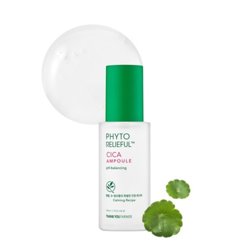 Thankyou Farmer Phyto Relief Cica Ampoule 50ml - Vegan Centella Asiatica