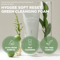 Soft Reset Green Cleansing Foam Gentle Face Wash with Tea Tree Extract