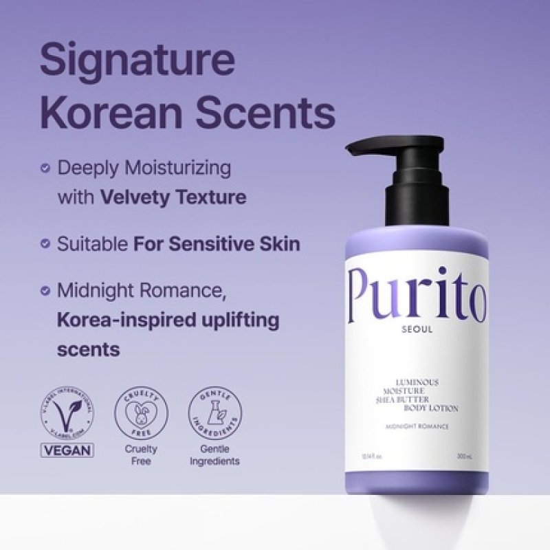 Purito Luminous Moisture Shea Butter Body Lotion - Gentle on Skin