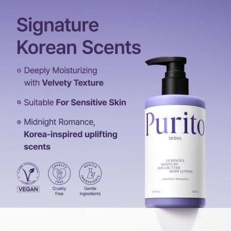 Purito Luminous Moisture Shea Butter Body Lotion - Gentle on Skin