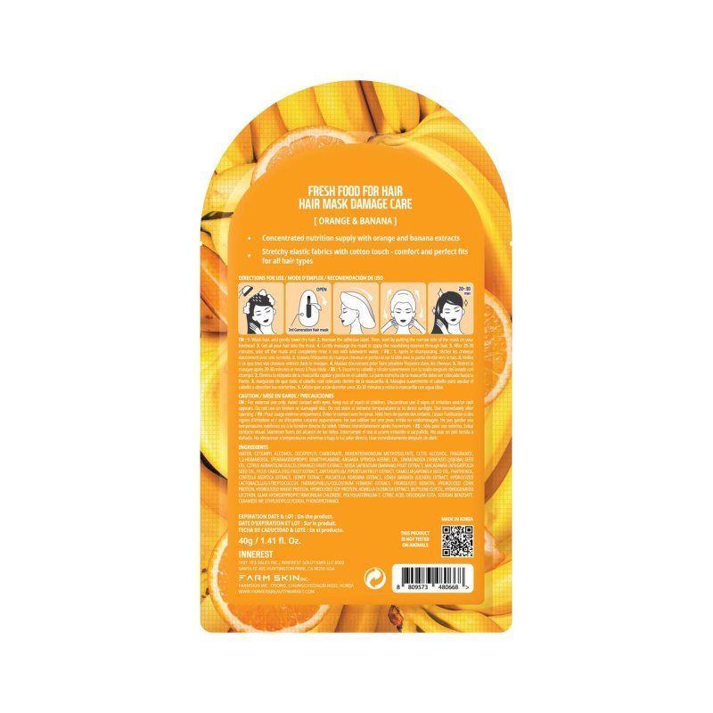 FARMSKIN Fresh Food Damage Care 40g hair mask Women