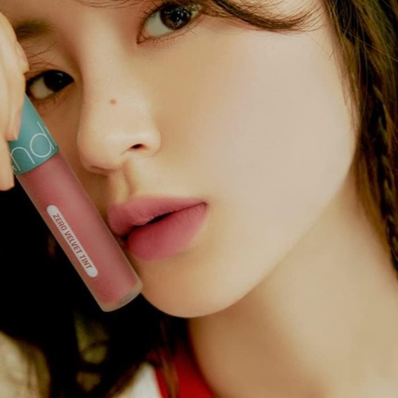 Rom&nd Zero Velvet Tint 25 NERD PINK Velvety Matte Liquid Lip Tint Long Lasting Creamy Smudge-Proof Richly Pigmented