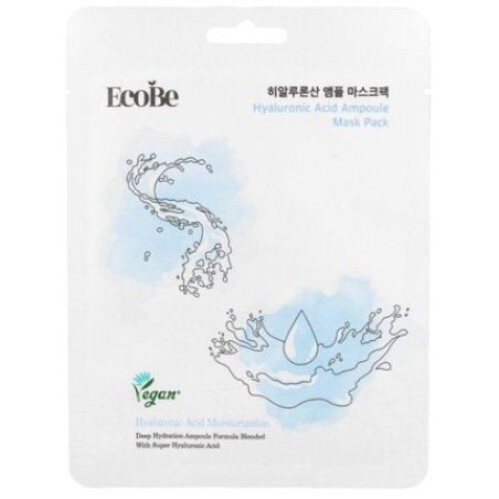 Ecobe Hyaluronic Acid Ampoule Mask 25ml - Moisturizing Sheet Mask