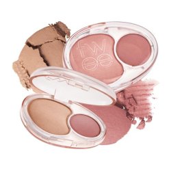 Mellow Dual Blush Rs01 Rosy Talk Dual Color Jelly Texture 12 Colors