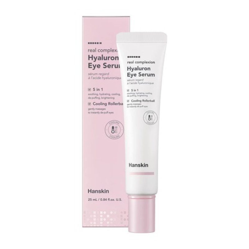 Hanskin Real Complexion Hyaluron Eye Serum with 360° Eye Massage Applicator 25ml
