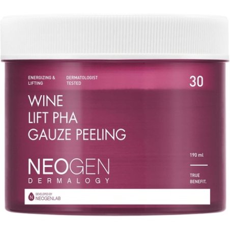 DERMALOGY by NEOGENLAB Wine Lift PHA Gauze Peeling Pads - Exfoliating Revitalizing Firming with AHA BHA PHA LHA Wine