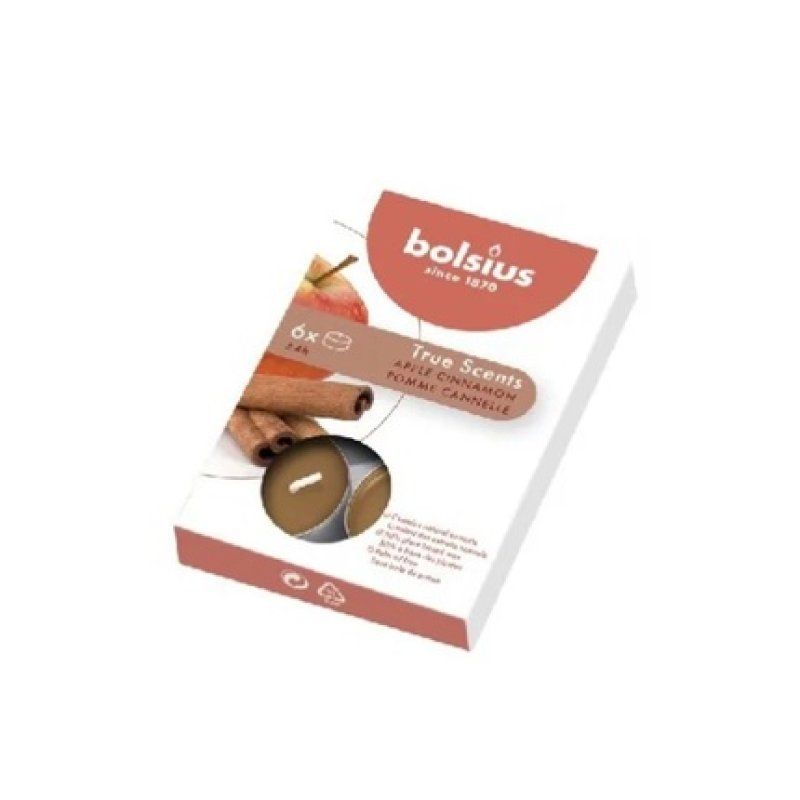 Bolsius Premium Scented Wax Melts - Apple Cinnamon - Pack Of 6