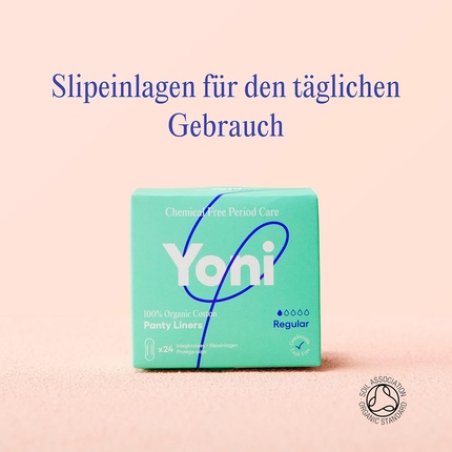 Yoni Slipeinlagen Normal 100% Organic Cotton Hypoallergenic Breathable Chemical-Free For Light Bleeding