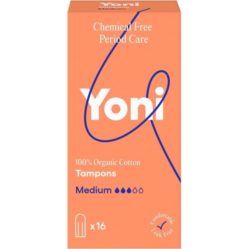 Yoni Tampons Medium 100% Organic Cotton Hypoallergenic Breathable Bio-Tampons