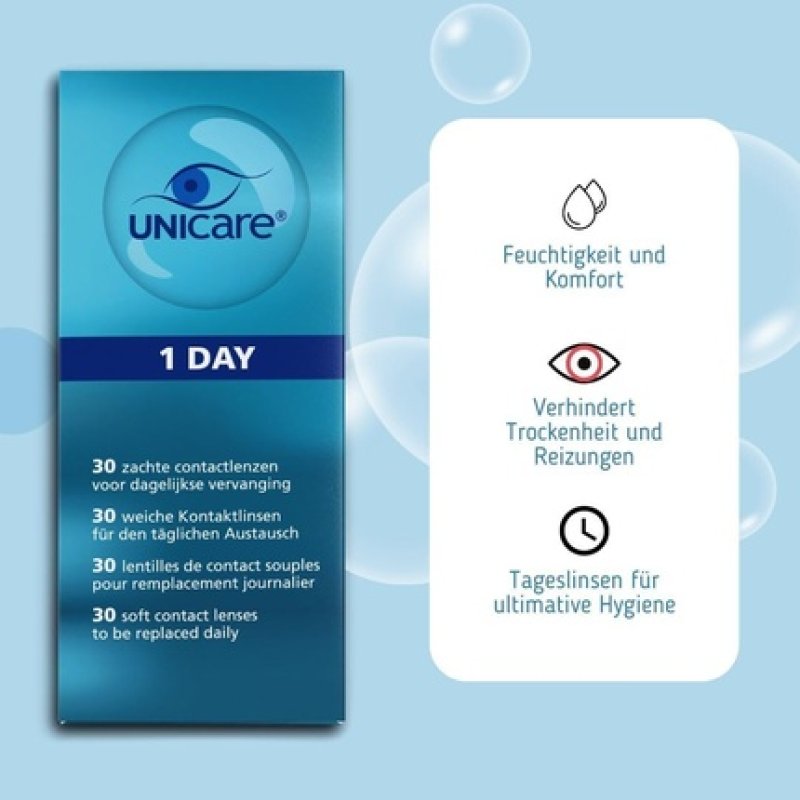 Unicare Daily Contact Lenses Cylinder -2.00
