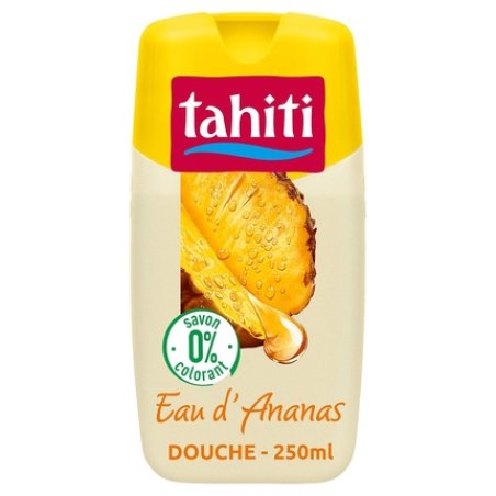 TAHITI Paradis Shower Gel 0% Pineapple Water Soap-Free and Dye-Free pH-Neutral Enriched with Moisturizers 250ml