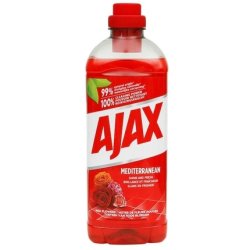 Ajax Mediterranean Red Flowers Universal Floor Cleaning Liquid 1l