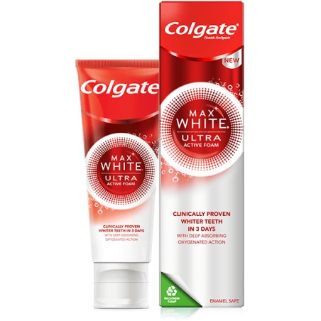 Colgate Max White Ultra Active Foam Toothpaste 50ml