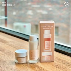 Dr. Ceuracle Vegan Kombucha Tea Beginning Set Starter Kit - Essence 1.69 fl oz, Gel Cream 1.05 oz - Hydrating and