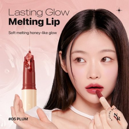 Nature Republic Honey Melting Lip Stick 05 Plum Hydrating Jelly