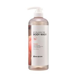 MIZON My Relaxing Time Peach Body Wash 27oz - Nourishing and Moisturizing for Soft and Soothed Skin