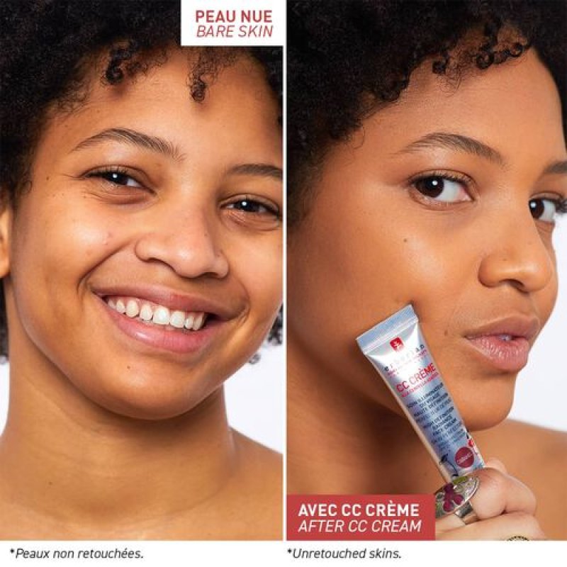 Erborian CC Cream with Centella Asiatica Lightweight Skin Perfector Tinted Moisturiser and Brightening Face Cream Fair