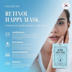 Kocostar Retinol Happy Mask Anti-Aging Korean Face Mask Sheet Mask