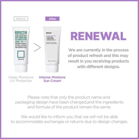 Rovectin Intense Moisture Sun Cream Deep Moisturize Mineral Sunscreen UV