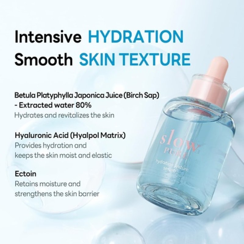Slowpure Hydration Texture Serum 50ml 1.69 Fl.Oz. Hydrating Moisturizing