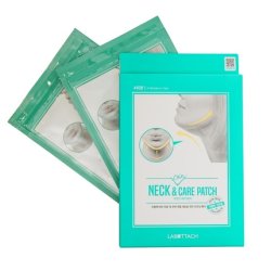 Wooshin Labottach Neck & Chin Care Patch Hydrogel Mask With Collagen For Neck And Chin Care, 4 Pieces