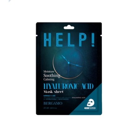 Bergamo Help! Hyaluronic Acid Mask Sheet - 25 Ml Hydrating Face Mask