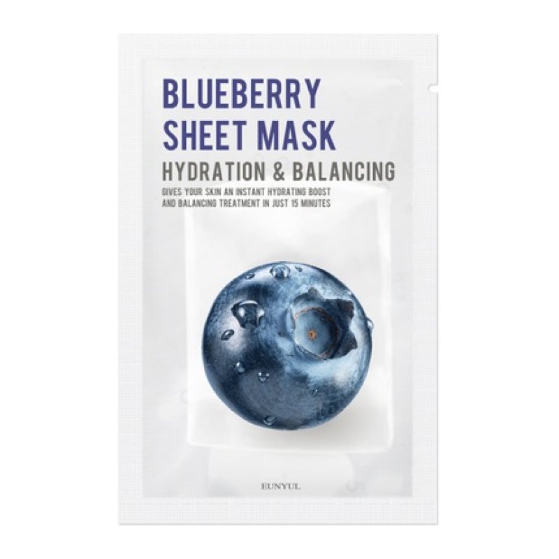 Eunyul Sheet Mask Blueberry Moisturizing Face Mask With Berries 22ml