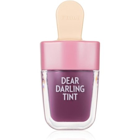 Etude House Dear Darling Water Gel Tint Ice Cream PK004 Red Bean Red 21AD Vivid High-Color Lip Tint with Minerals from