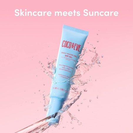 Coco & Eve Daily Water Gel SPF 50 Sunscreen Australian Made Hydrating Lightweight Facial Suncream