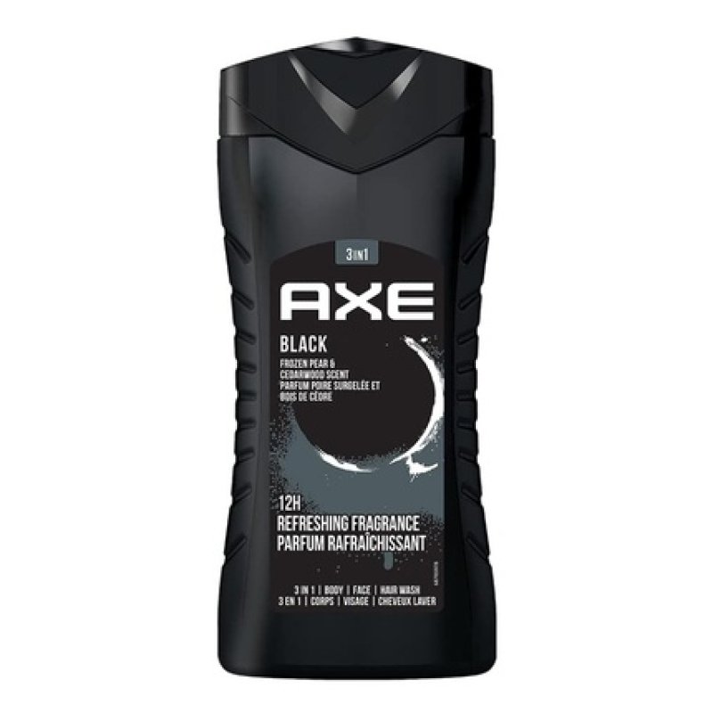 AXE Black Frozen Pear & Cedarwood Scent 3 in 1 Body Wash Face Wash Hair Wash