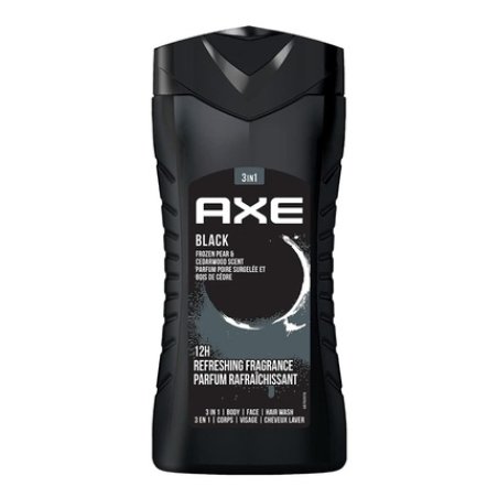 AXE Black Frozen Pear & Cedarwood Scent 3 in 1 Body Wash Face Wash Hair Wash
